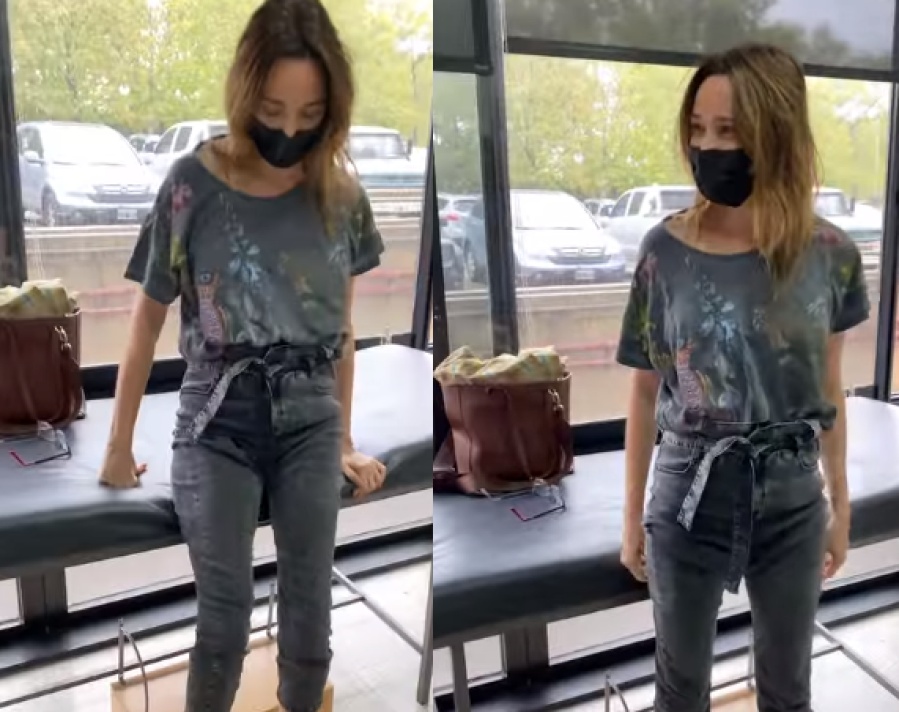 Vero Lozano volvió a caminar tras la operación: ”Llegó el día”