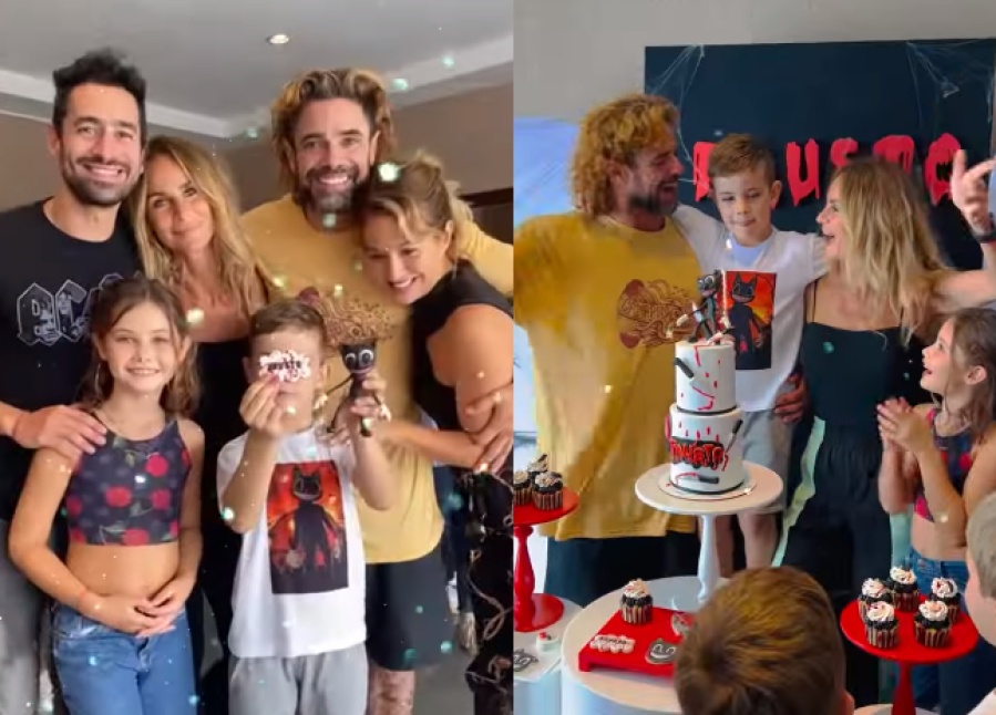 Sabrina Rojas y Luciano Castro y sus parejas celebraron el cumple de su hijo