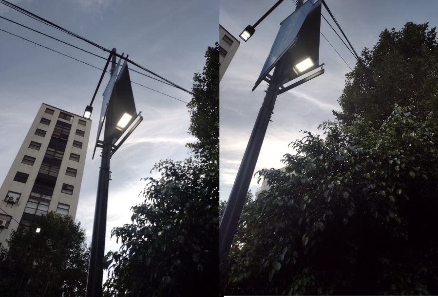 Denuncian que las luminarias de Plaza Paso en La Plata quedan prendidas a plena luz del día