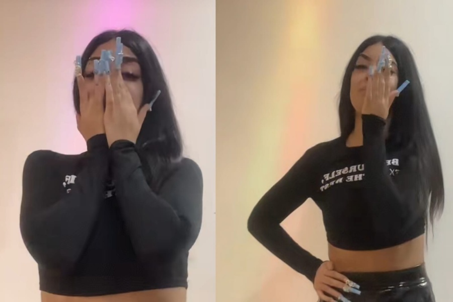 Intentó por tres horas hacerse ”bucles” en el pelo, no le salieron y su llanto conmovió a todo Tik Tok