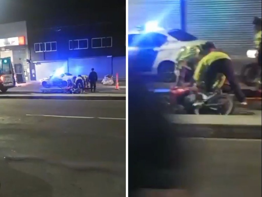 Un repartidor sufrió graves heridas luego de tener que decidir entre esquivar un colectivo o una pila de tierra