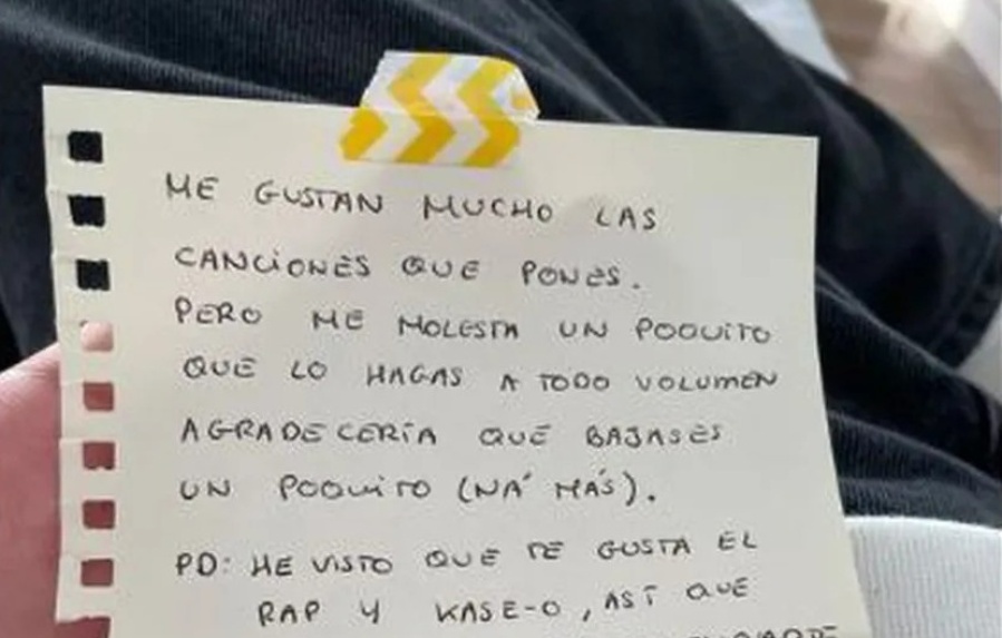 Su vecina se quejó de la música, pero tuvo un giro inesperado y se hizo viral: ”Y así comienza la historia de amor”