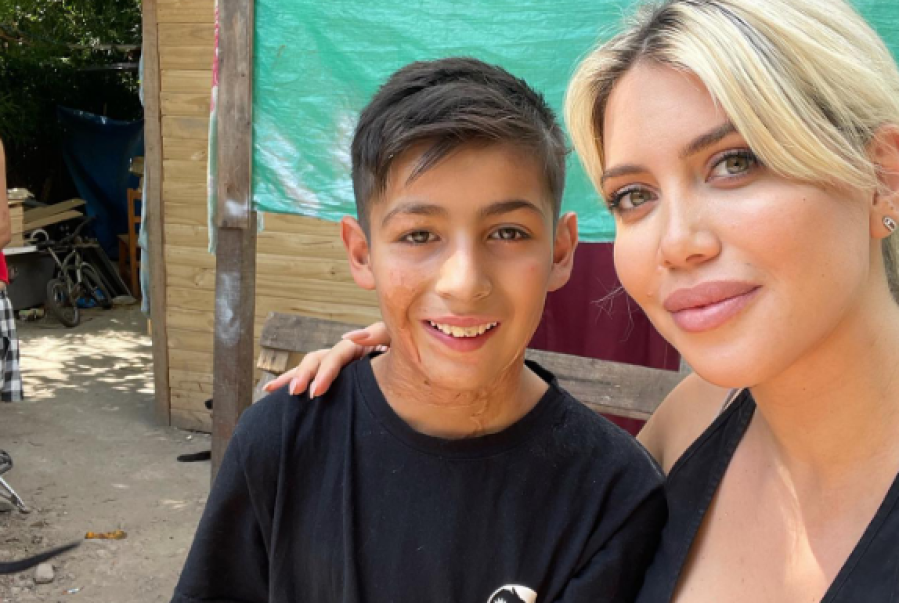 Wanda Nara conoció en persona a Joaquín, el niño pastelero