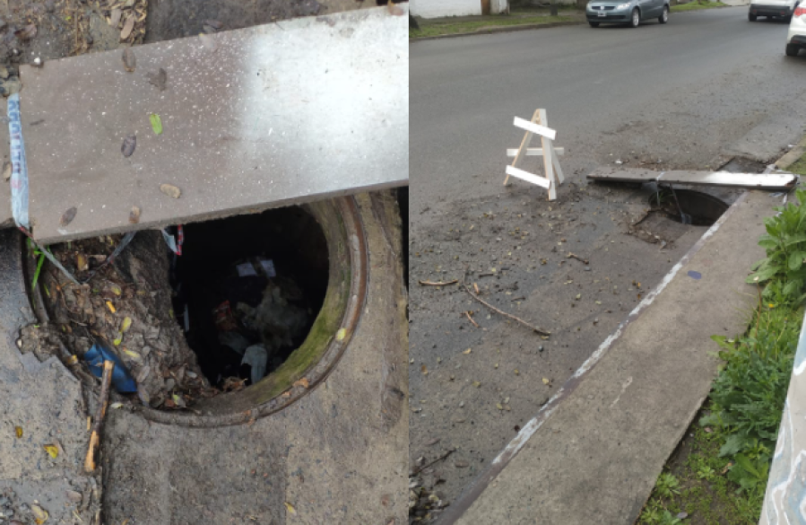 ”Falta la tapa hace meses”: La bronca de un vecino de Altos de San Lorenzo