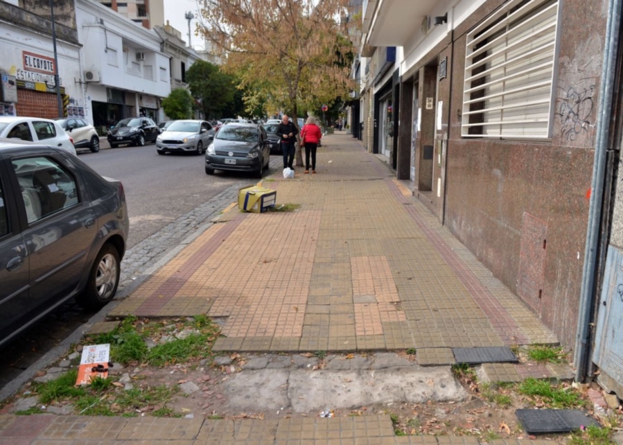 Vecinos de Plaza Rocha se quejaron de las nuevas veredas por no respetar el patrimonio histórico