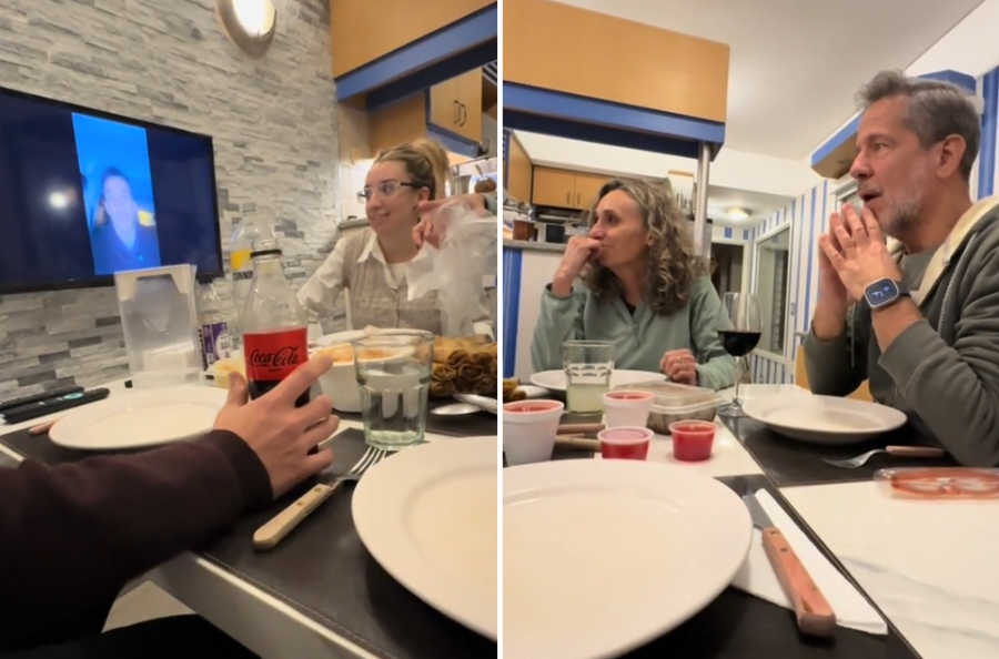 Rindió el último examen sin avisar, armó una cena, grabó un video con la ”novedad” y su papá estalló: ”Ya estoy llorando”