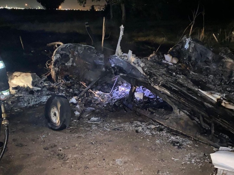 Cayó una aeronave en Villa Elvira y por fortuna no hubo que lamentar víctimas