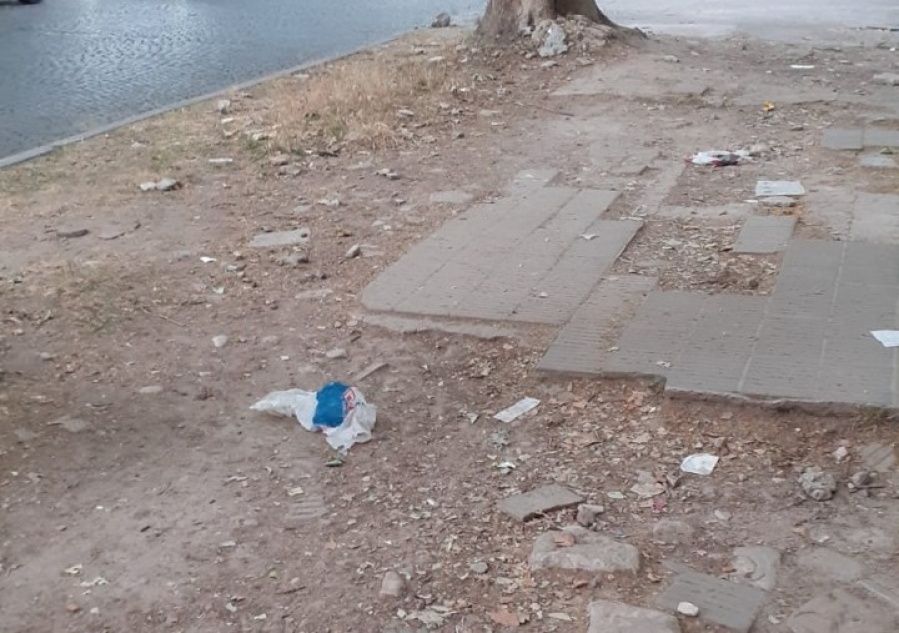 Veredas rotas de extremo a extremo en diagonal 77