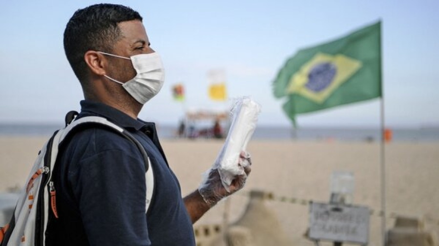 Brasil rompió un triste récord y superó los 200 mil casos diarios