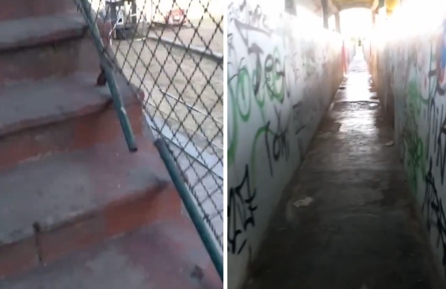 En Meridiano V reclamaron por una mejora del puente peatonal: ”Es un peligro”