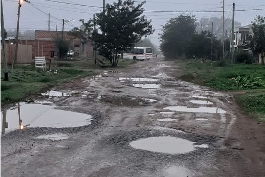 En 167 y 62 volvieron a reclamar por el estado de calle: ”No se puede seguir así”