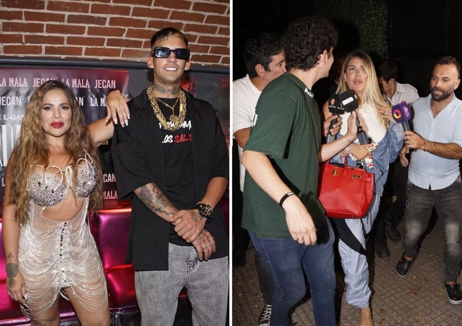 L-Gante lanzó su nuevo tema y Wanda Nara fue al estreno: ”Piquen la verdura que llegó la salsa”