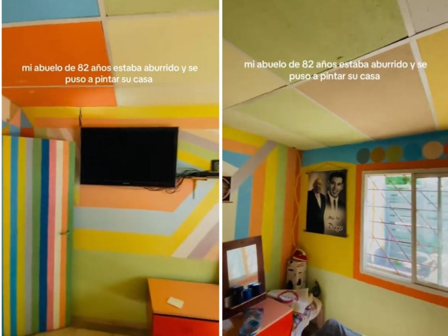 ”Estaba aburrido”: Un hombre de 82 años renovó toda su casa con un extravagante estilo que fue furor en Tik Tok