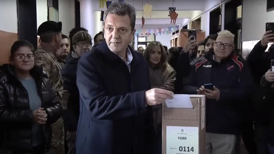 Sergio Massa votó en Tigre: ”Es importante que la gente vaya a votar”