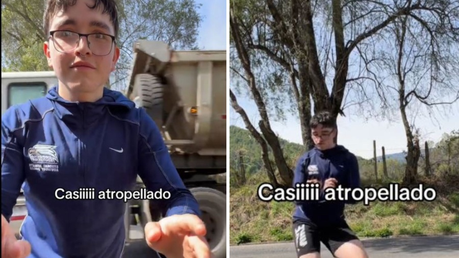 “La re vivía”: Un influencer se puso a grabar un baile, casi fue atropellado y siguió con el video que se volvió viral