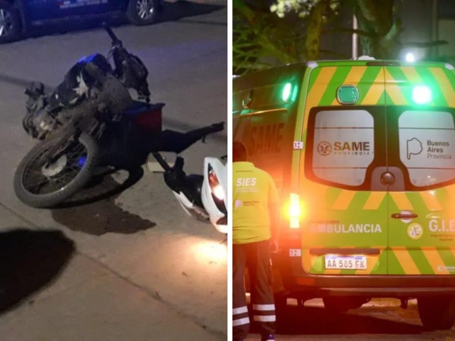 Dos motociclistas colisionaron en Arturo Seguí y fueron hospitalizados