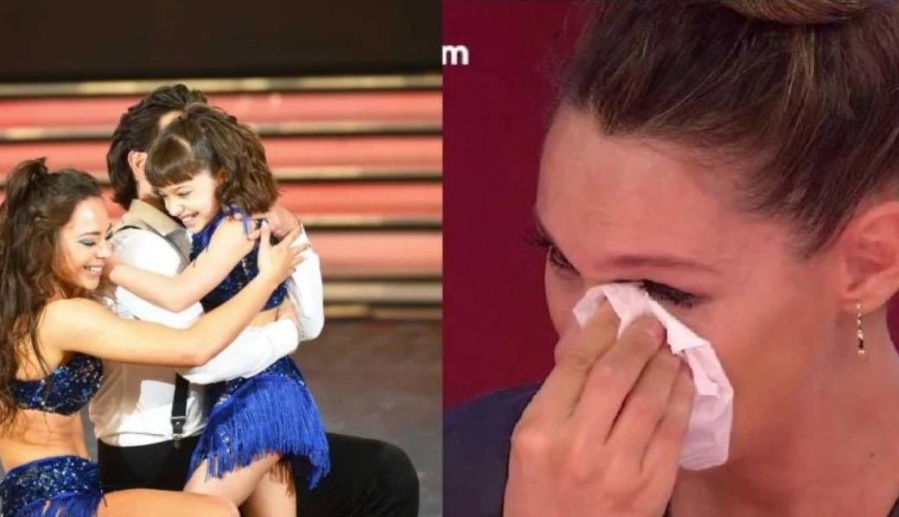 La emoción de Pampita al ver a a Maitena Kuky, la nena que bailó con Cachete Sierra