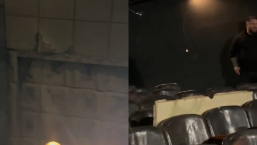 Cagliardi en ruinas: se cayó el techo del cine de Berisso y hubo dos heridos