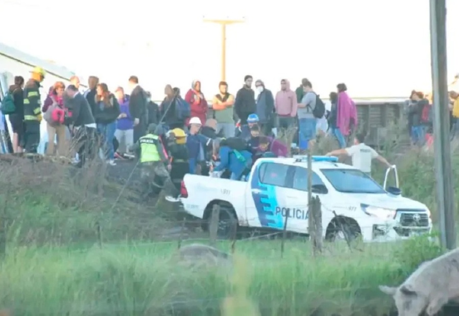 Descarriló un tren con 500 pasajeros en Olavarría: hay al menos 17 heridos