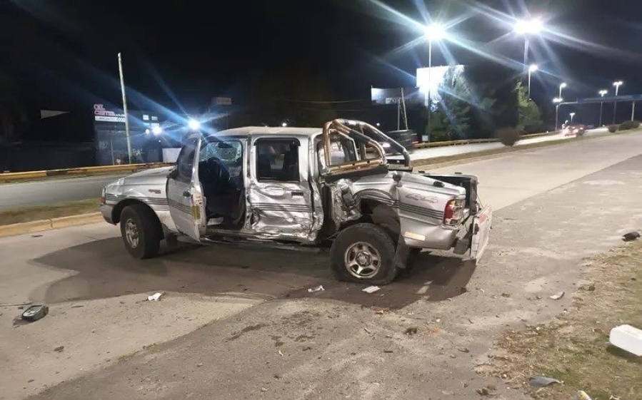 Dos personas resultaron heridas por un choque en cadena en el Distribuidor