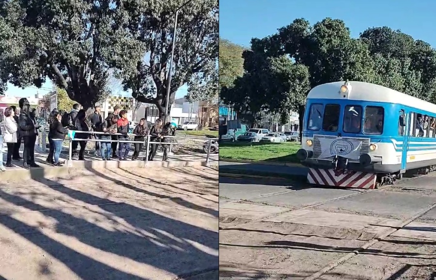 Minuto a minuto, así vivió un vecino de Villa Elvira la emotiva llegada del Tren Universitario con múltiples videos