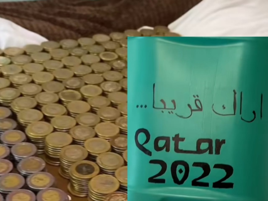 Una familia ahorró por dos años monedas para viajar al Mundial de Qatar y el resultado final se hizo viral