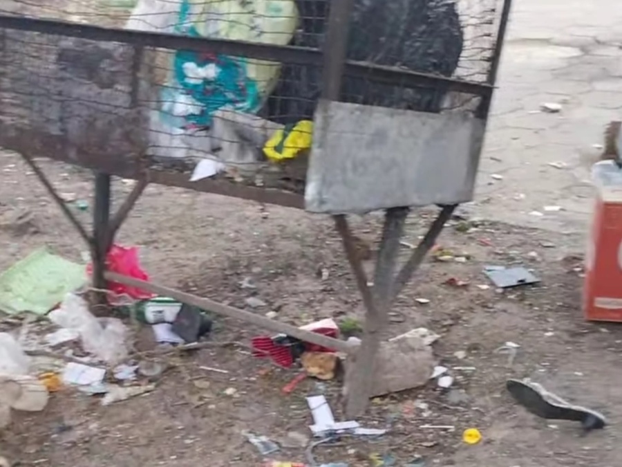 Reclaman limpieza en una esquina de Villa Elvira: “el basurero pasa cuando se le antoja”