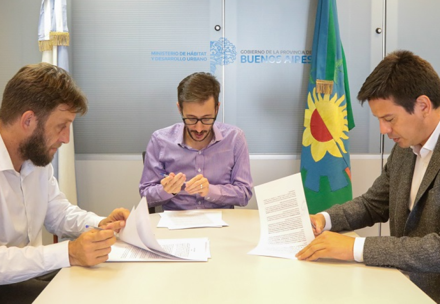 El Partido de la Costa firmó convenios para la construcción de 29 viviendas