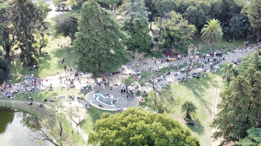 Vecinos y feriantes del Parque Saavedra se quejaron del plan de reconversión del espacio