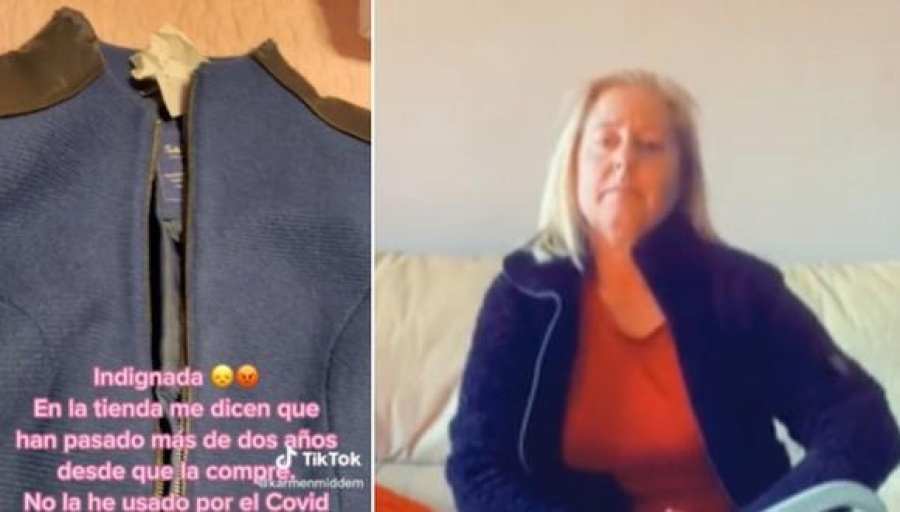 Se indignó porque no pudo devolver una prenda que compró hace cinco años, y dice que la usó pocas veces
