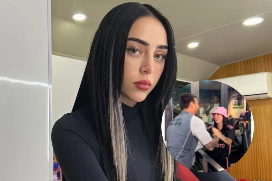 Nicki Nicole sorprendió al ir a ver a Messi junto a Peso Pluma, pero “faltó la reina”