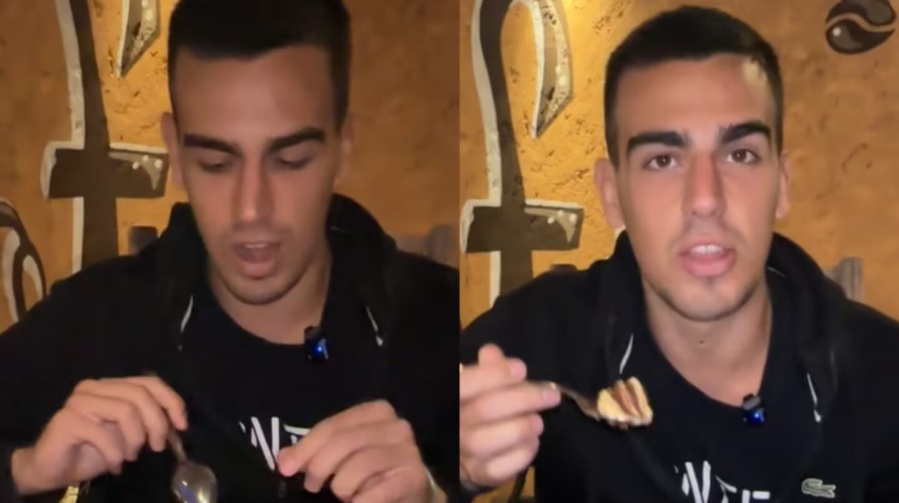 Un español está de visita por la Argentina y se hizo viral después de probar la chocotorta por primera vez