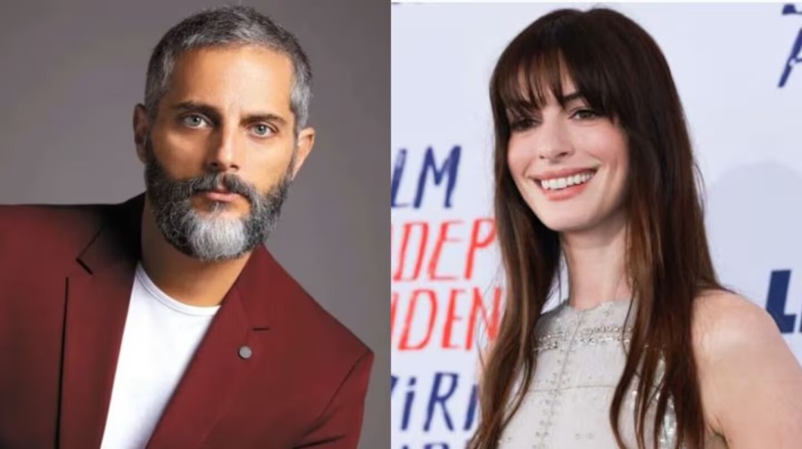 La inesperada razón por la que Anne Hathaway y Joaquín Furriel se mostraron juntos en una foto