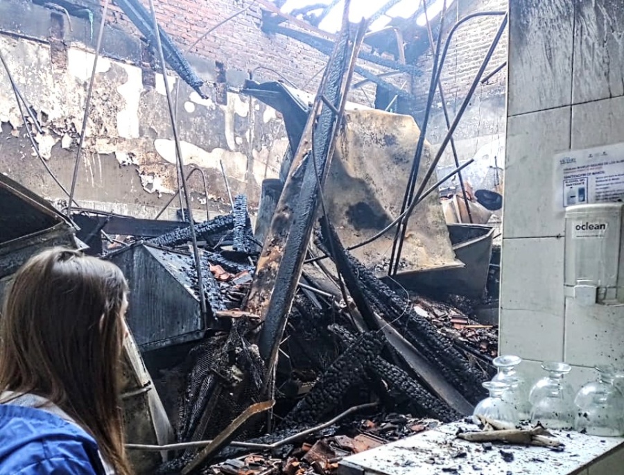 Se incendió una parte de La Trattoría de Gonnet por una falla eléctrica