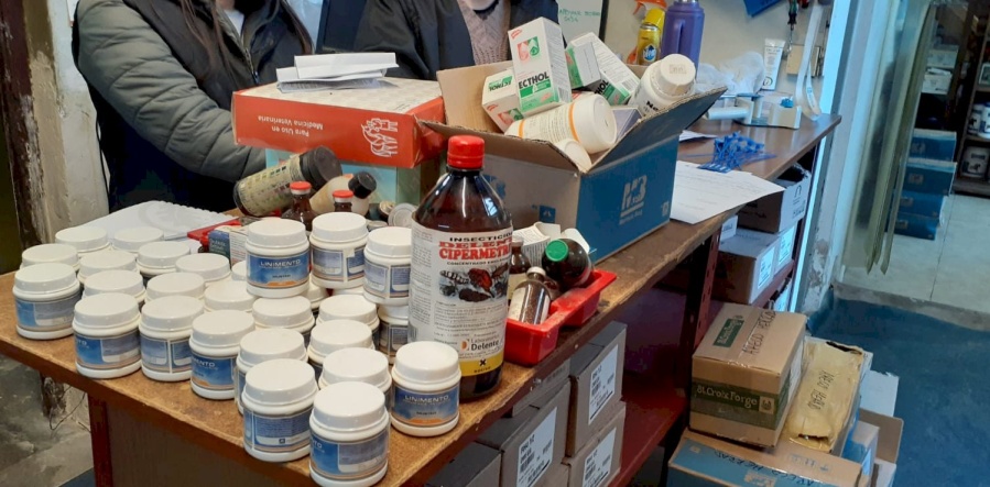 Confiscaron productos veterinarios no autorizados en Barrio Hipódromo