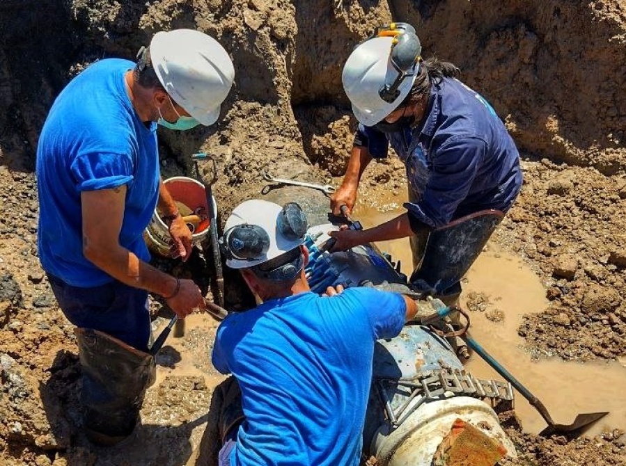 Por trabajos de ABSA en Plaza Italia, durante este jueves podría haber baja presión de agua en casi todo el Casco Urbano