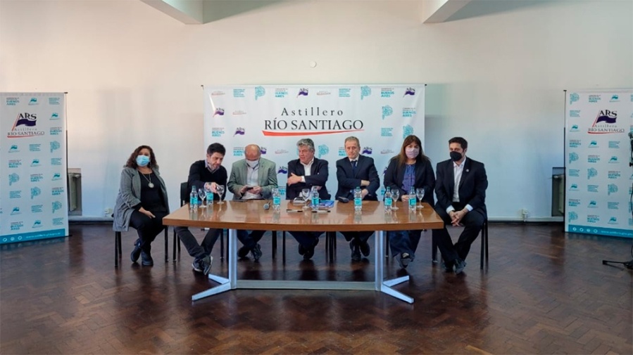 Firmaron un convenio en el Astillero Río Santiago para que las pymes se sumen a la industria naval
