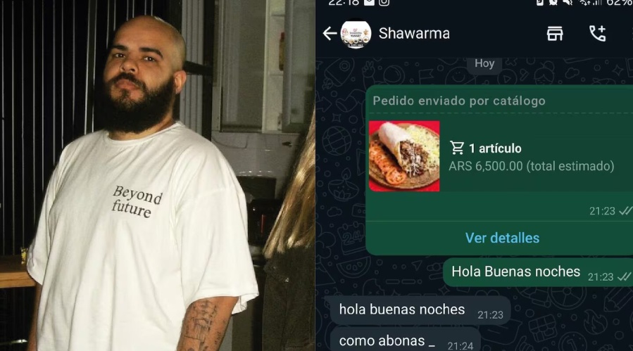 Pidió comida a un restaurante y la respuesta que recibió le arruinó la noche: ”¿Cómo que no tienen envío?”