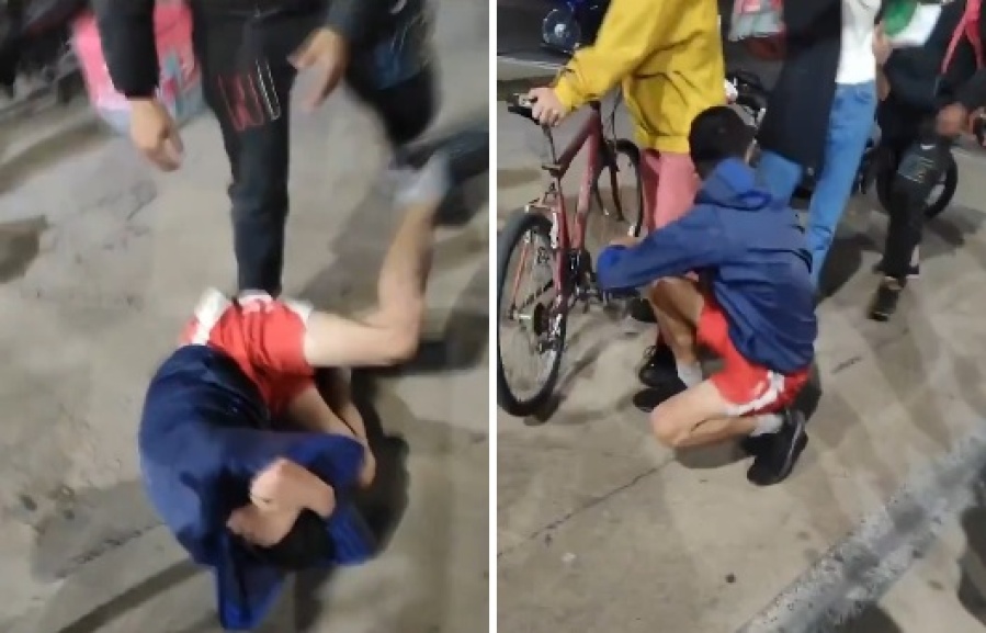 Repartidores golpearon brutalmente a un supuesto ladrón en pleno centro de La Plata: ”Qué onda con la rata”