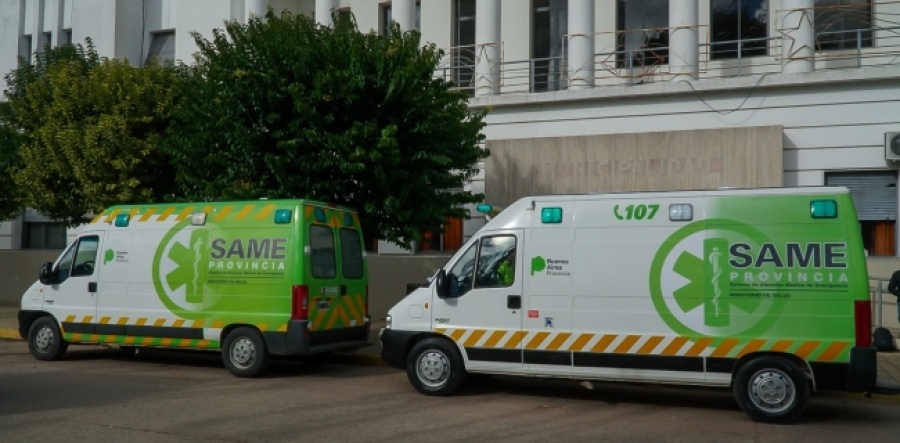 Producto de un choque en 65 y 31, dos personas debieron ser asistidas por el SAME