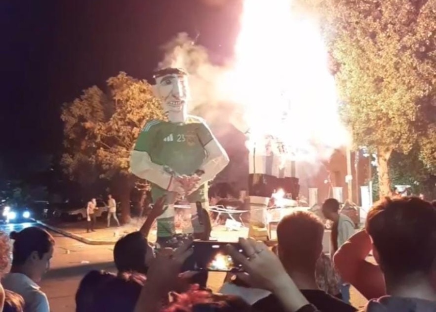 Los muñecos de fin de año que fueron protagonistas en la ciudad: ”Dale campeón”