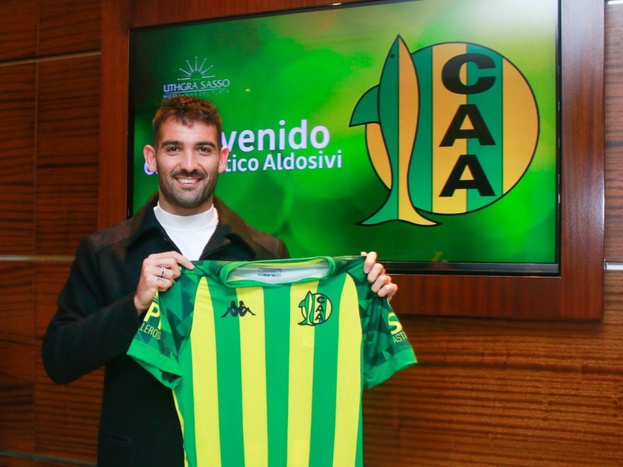 Cauteruccio se despidió de los hinchas del Pincha y fue presentado en Aldosivi