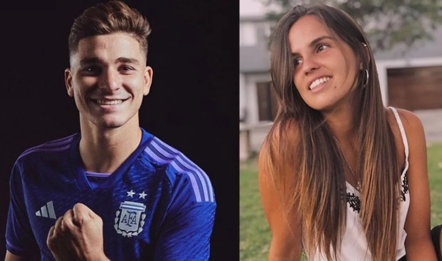 Julián Álvarez y su novia Emilia: ”Yo te sigo por donde pidas”
