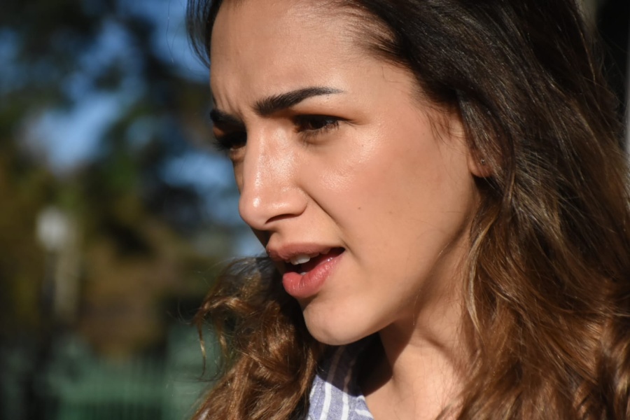 Thelma Fardín estuvo en el Normal 1 de La Plata y profundizó sobre el caso Juan Darthés: ”Es agotador y decepcionante”