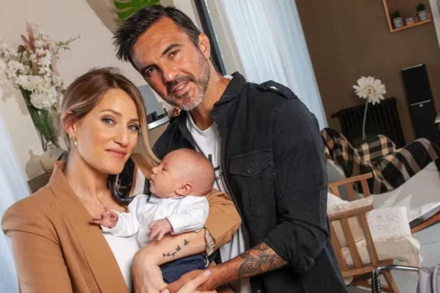 Mica Viciconte compartió un tierno posteo de su hijo Luca jugando con un muñeco con la cara de Fabián Cubero