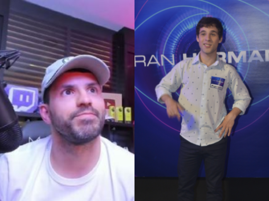 El Kun Aguero se metió en la transmisión de Gran Hermano y bancó fuerte al participante platense: ”Es mi ídolo ahora”