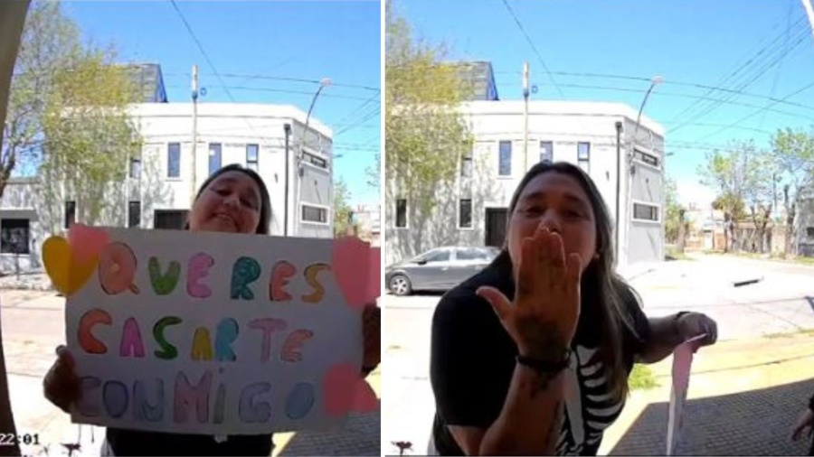 ¡Que viva el amor! Una platense le propuso casamiento a su pareja de hace 24 años de una manera insólita