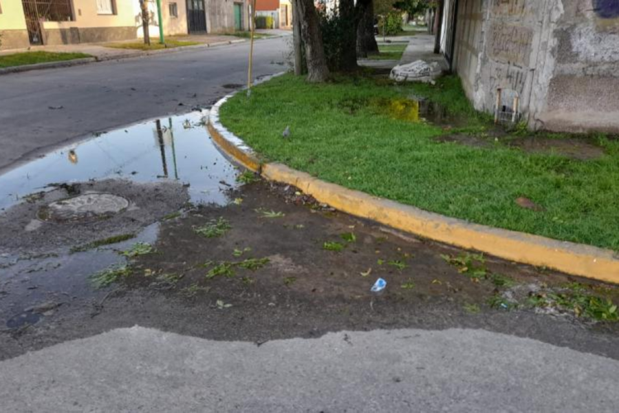Vecinos de Ensenada denunciaron una enorme pérdida de agua provocada por la rotura de un caño
