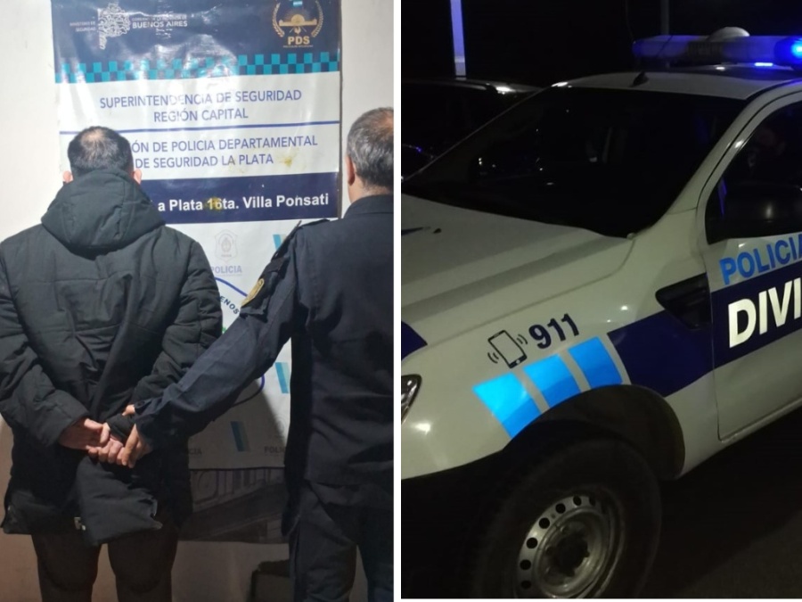 Lo detuvieron en un operativo de prevención a bordo de un auto con pedido de secuestro en La Plata