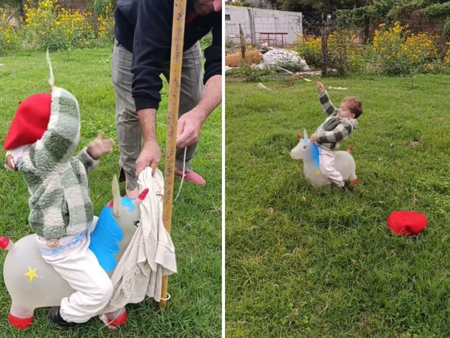 El gauchito más joven del país demostró su destreza para las jineteadas y enterneció a todos